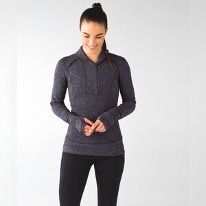 Lululemon Think Fast Pullover Quarter Zip Yoga Running Rulu Jacket